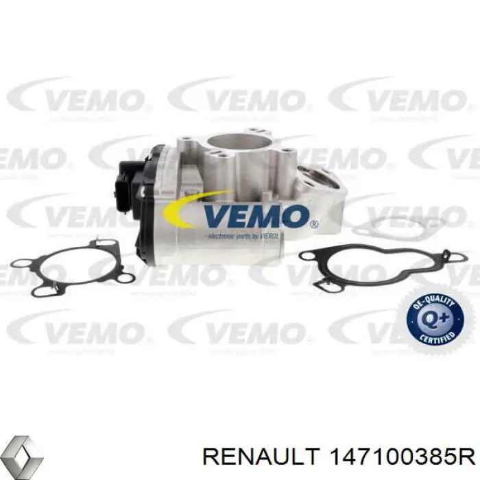 147100385R Renault (RVI) válvula egr de recirculação dos gases