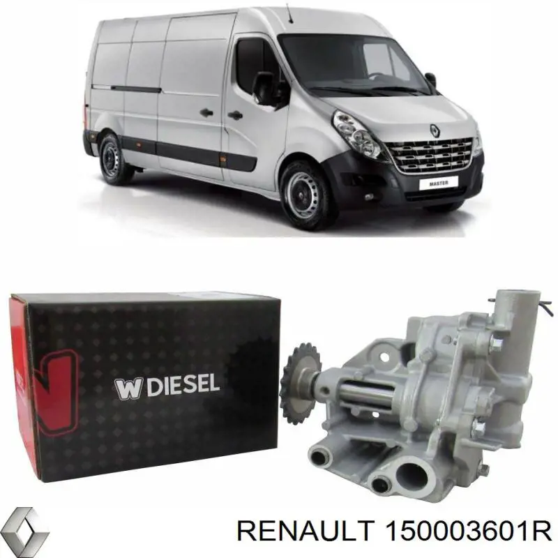Помпа масляная Renault (RVI) 150003601R цена, от 141.91 USD