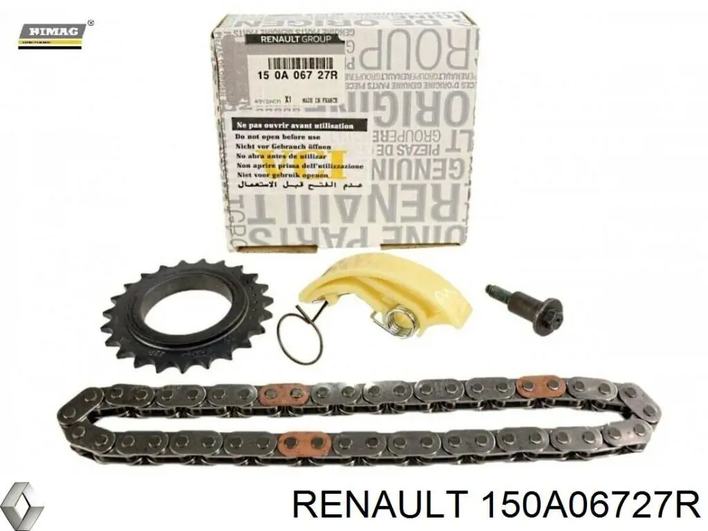 Цепь масляного насоса, комплект Renault (RVI) 150A06727R