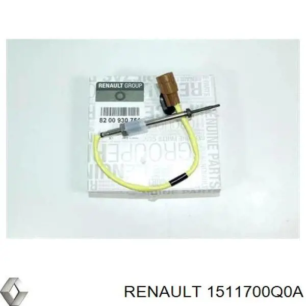 1511700Q0A Renault (RVI) sensor de temperatura dos gases de escape (ge, antes de turbina)