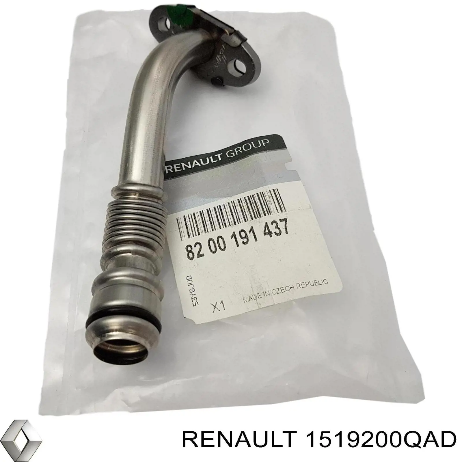 1519200QAD Renault (RVI) mangueira (cano derivado de esfriamento por líquido de turbina, linha de combustível de retorno)