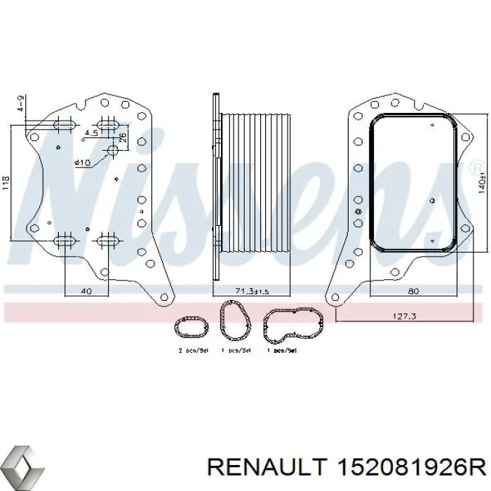 152081926R Renault (RVI) Корпус маслофильтра