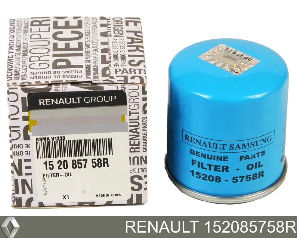 152085758R Renault (RVI) масляный фильтр