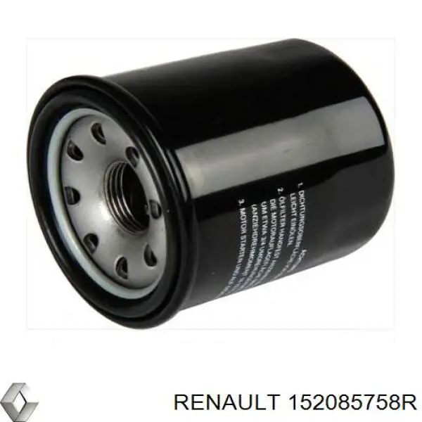 Filtro de aceite 152085758R Renault (RVI)