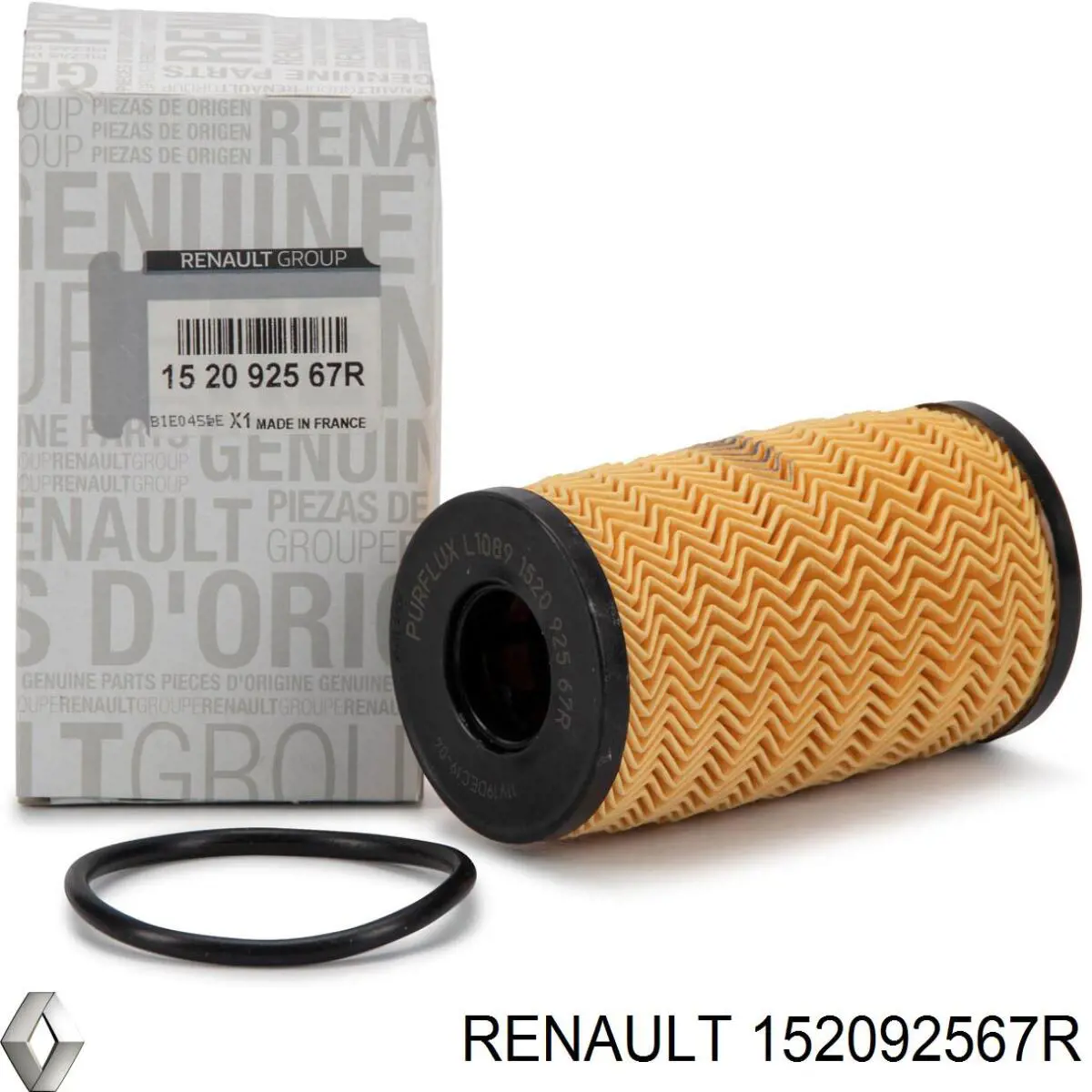 152092567R Renault (RVI) filtro de óleo