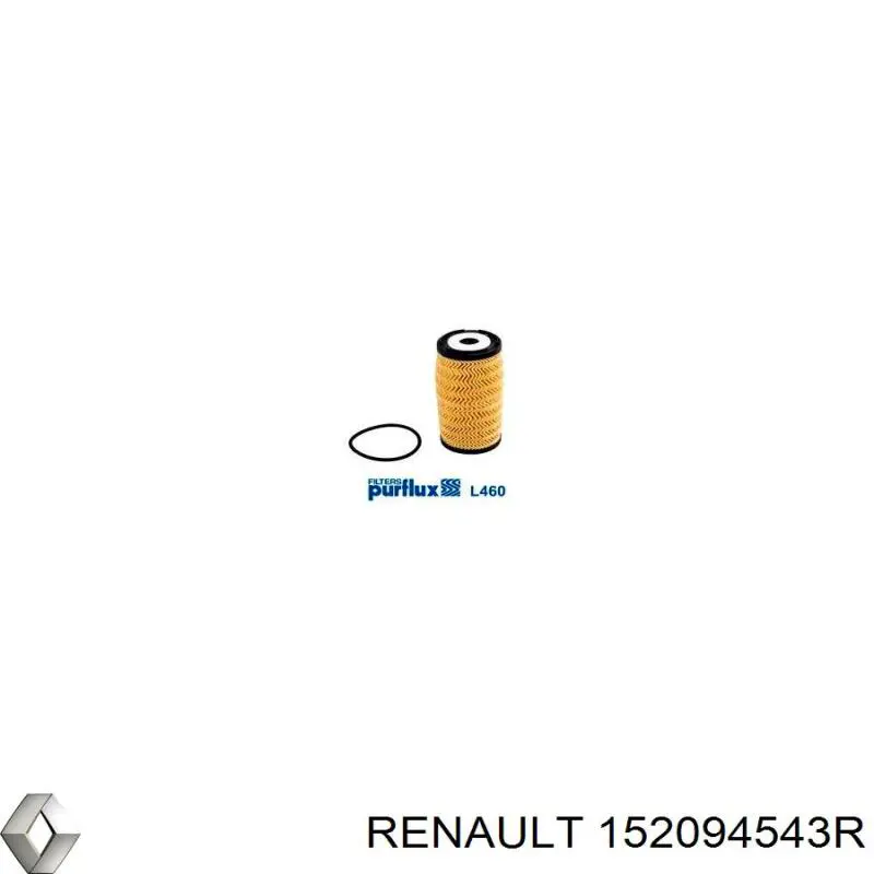 152094543R Renault (RVI) масляный фильтр