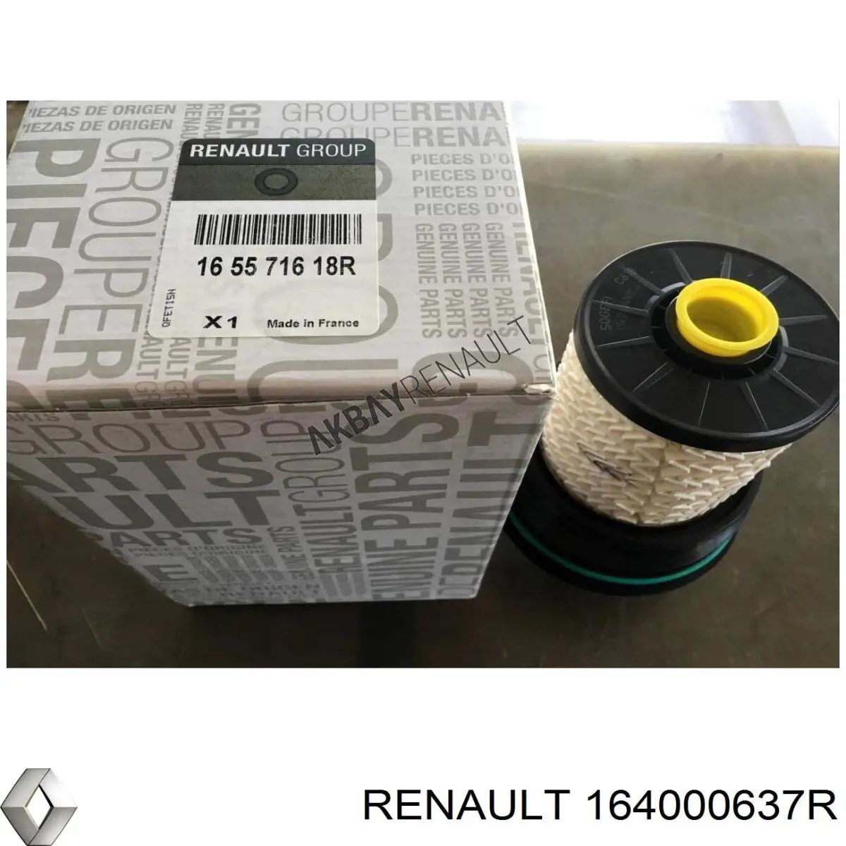 164000637R Renault (RVI) топливный фильтр
