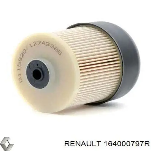 164000797R Renault (RVI) filtro de combustível