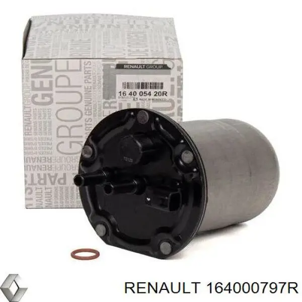 164000797R RENAULT Filtro de combustible original y equivalente