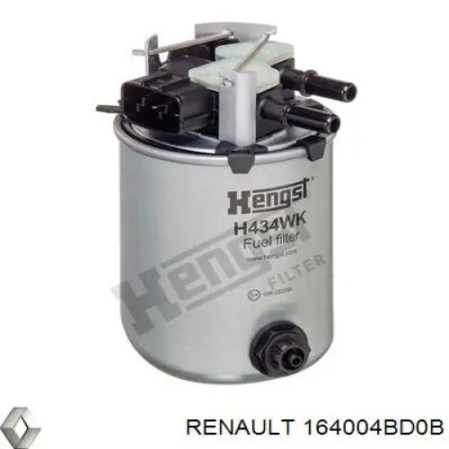 164004BD0B Renault (RVI) filtro de combustível