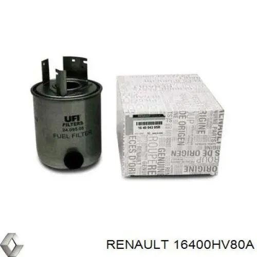 Фильтр тонкой очистки топлива Renault (RVI) 16400HV80A цена, от 52.42 USD