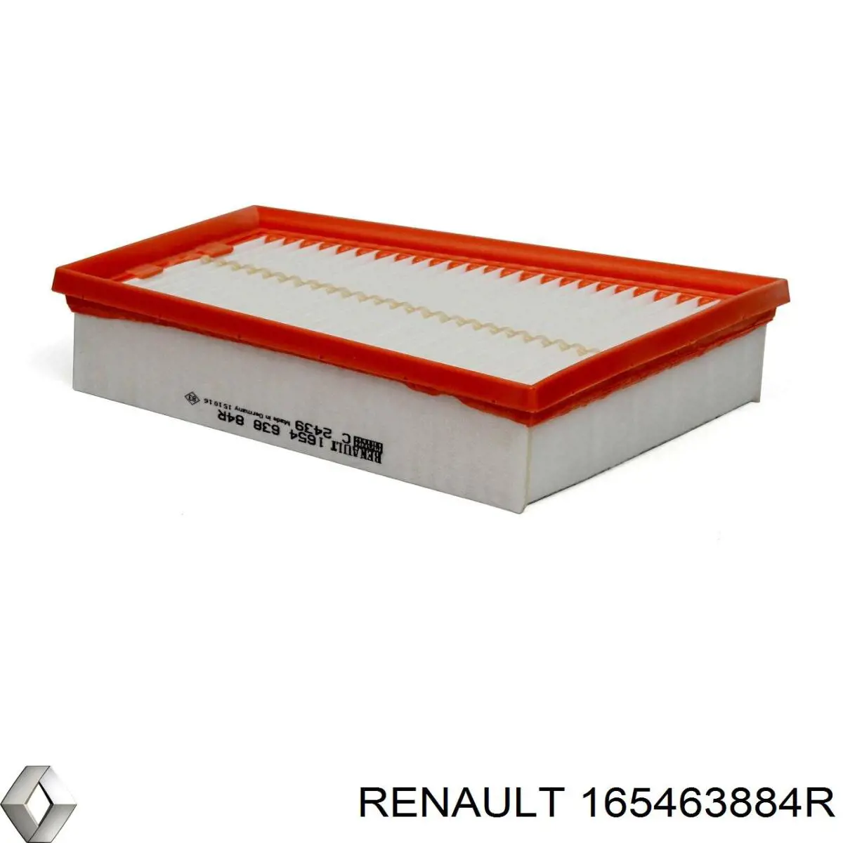 Filtro de aire 165463884R Renault (RVI)