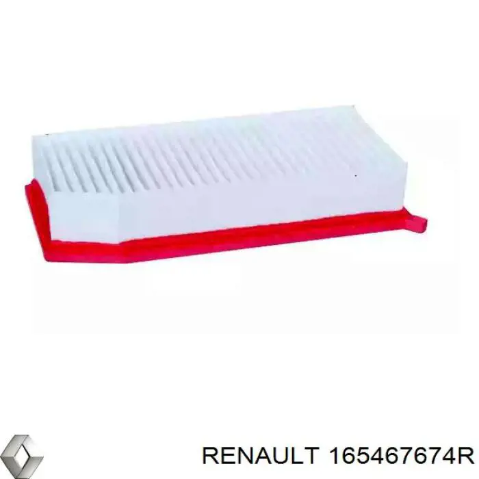 Filtro de aire 165467674R Renault (RVI)