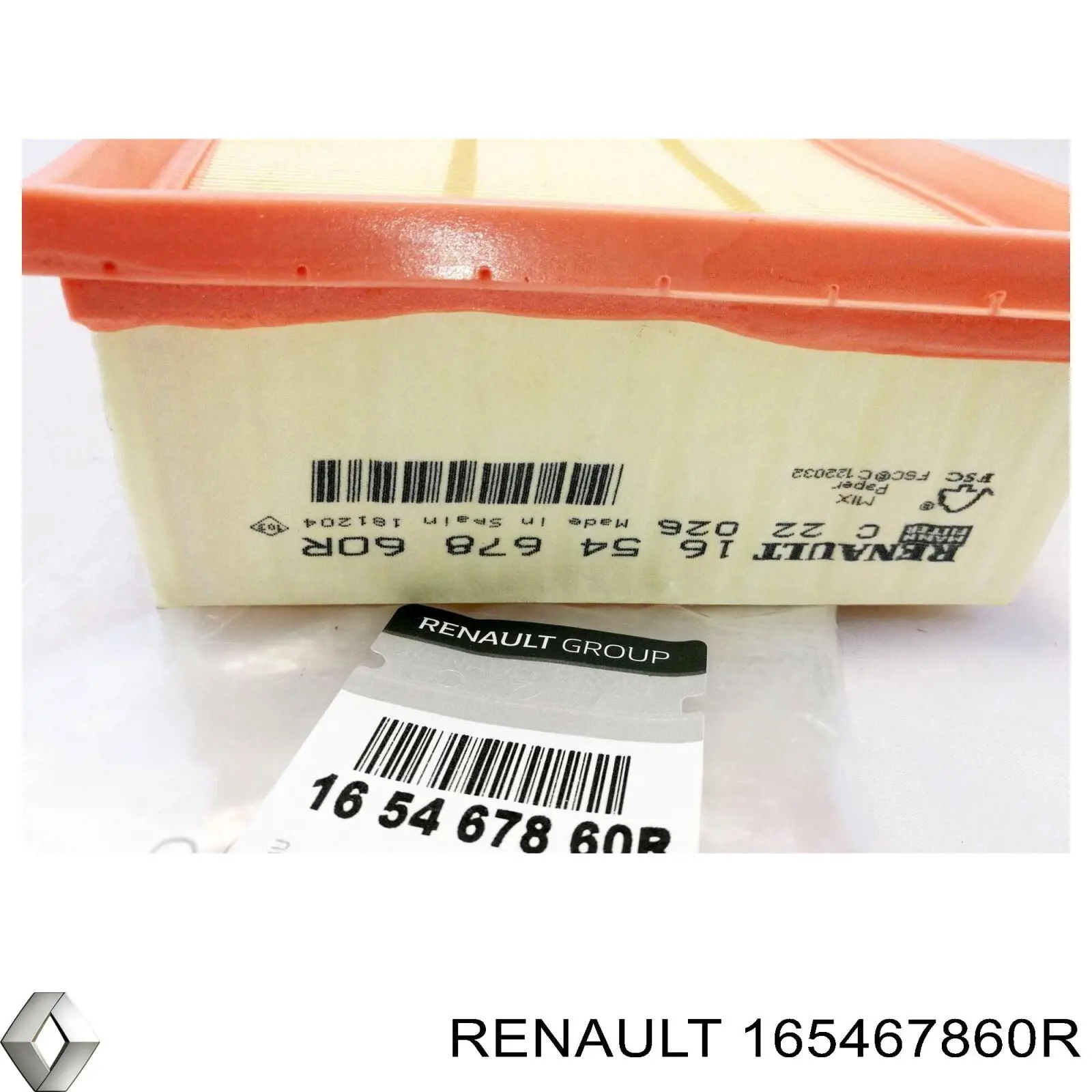 165467860R Renault (RVI) filtro de ar