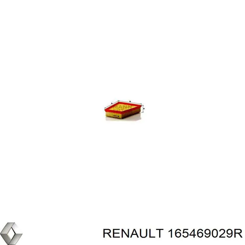 Фильтр воздушный Renault (RVI) 165469029R