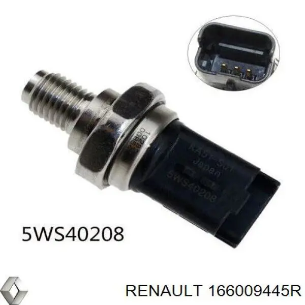 166009445R Renault (RVI) injetor de injeção de combustível