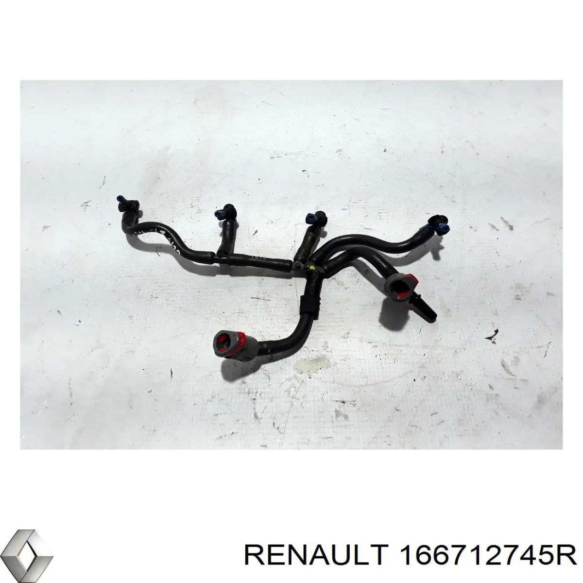 Трубка топливная, обратная от форсунок Renault (RVI) 166712745R цена, от 122.20 USD