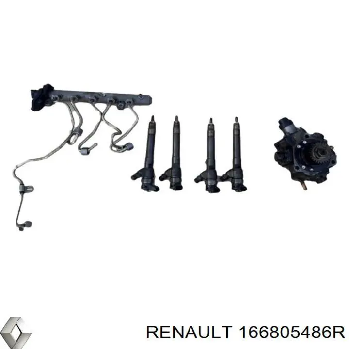 Трубка топливная форсунки 2-го цилиндра 166805486R Renault (RVI)