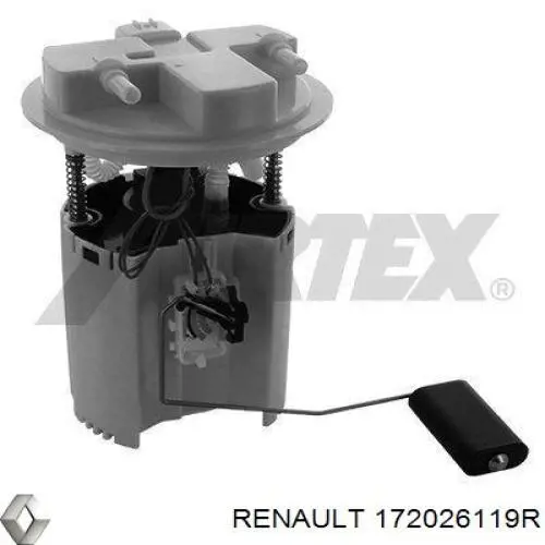 172026119R Renault (RVI) módulo de bomba de combustível com sensor do nível de combustível