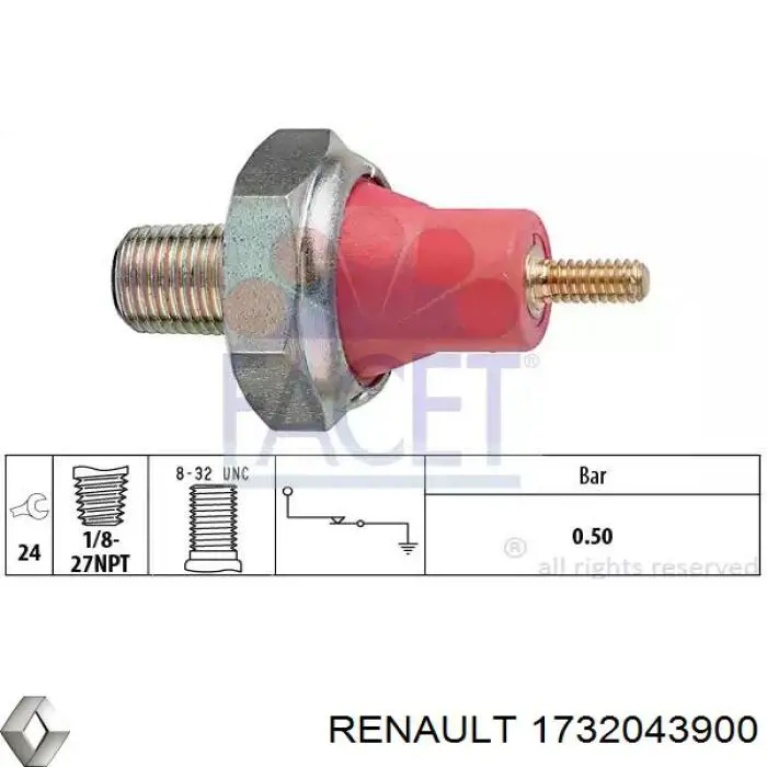 Датчик фаз Renault (RVI) 1732043900 цена, от 32.41 USD