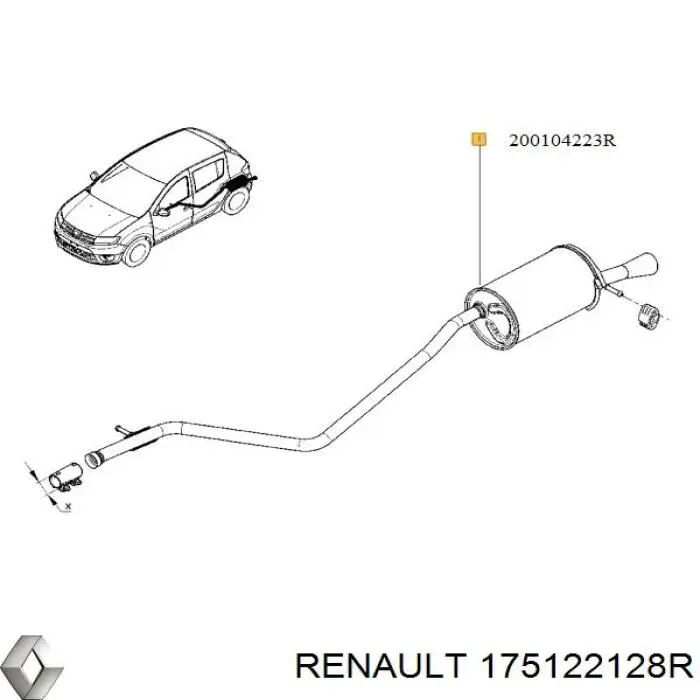 Трубка топливная обратная от фильтра к баку Renault (RVI) 175122128R цена, от 148.33 USD