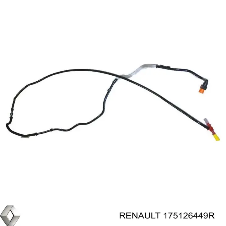 175128236R Renault (RVI) tubo de combustível inverso desde o filtro até o tanque