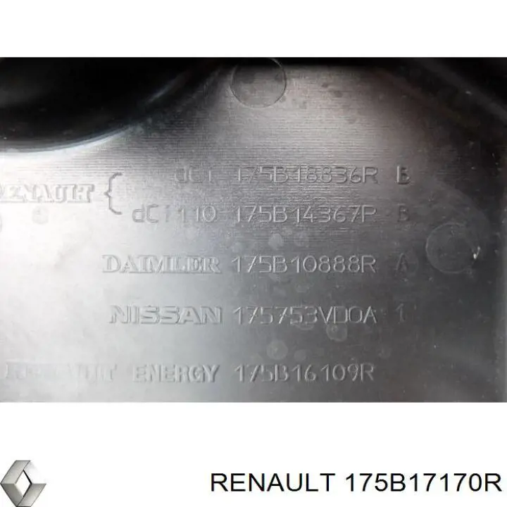Купить 175B17170R Renault (RVI) Крышка двигателя