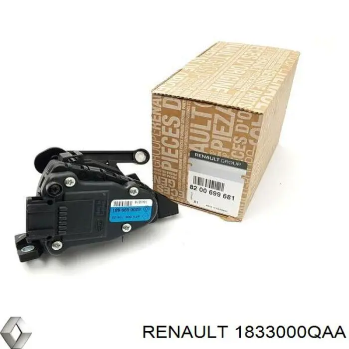Датчик положения педали акселератора (газа) Renault (RVI) 1833000QAA цена, от 87.21 USD