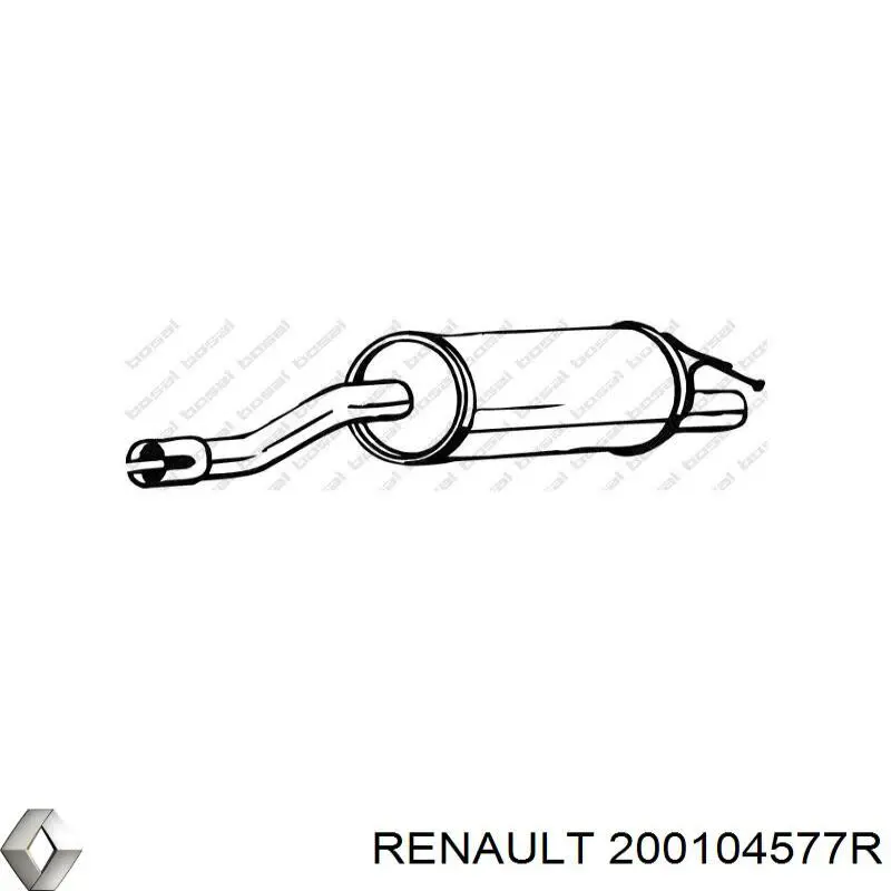 Купить 200104577R Renault (RVI) Глушитель задний
