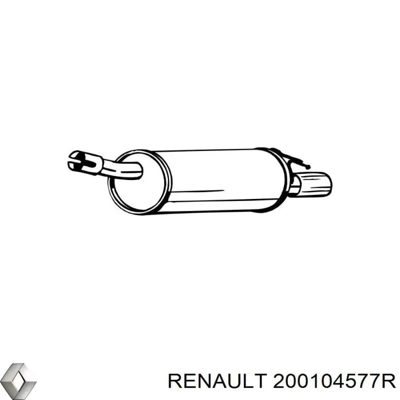 200104577R Renault (RVI) Выхлопная труба
