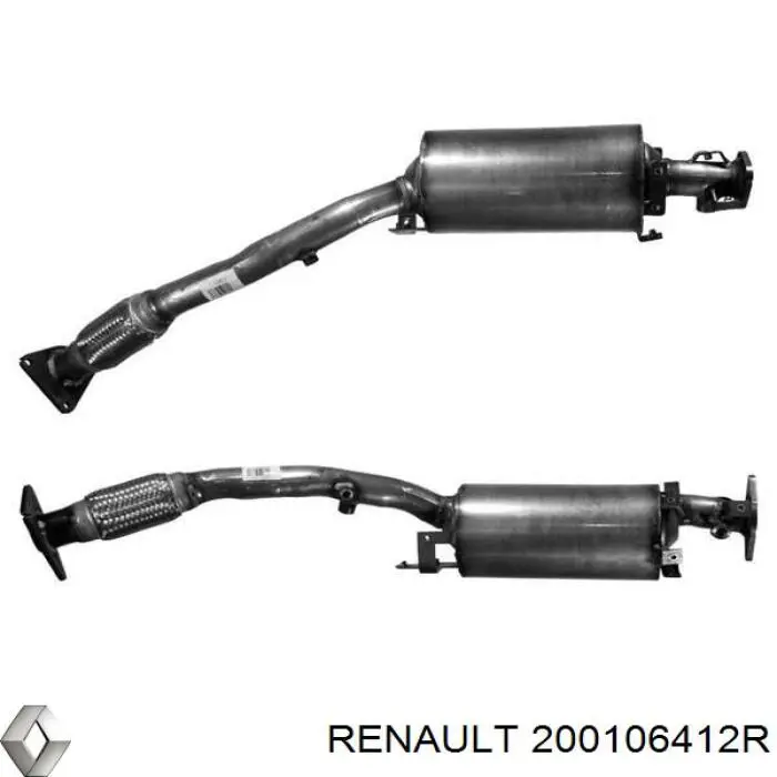 Глушитель, передняя часть Renault (RVI) 200106412R цена, от 325.92 USD