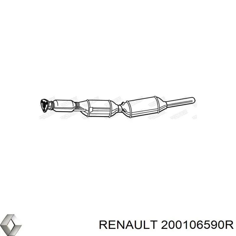 200106590R Renault (RVI) конвертор - катализатор