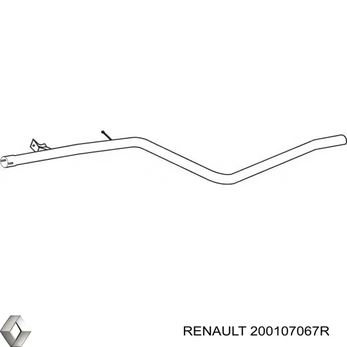 Выхлопная труба 200107067R Renault (RVI)