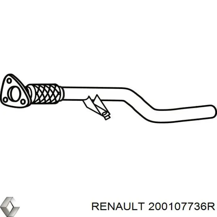 Глушитель, передняя часть Renault (RVI) 200107736R цена, от 76.31 USD
