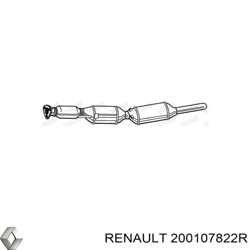 Каталитический нейтрализатор отработавших газов Renault (RVI) 200106590R цена, от 138.09 USD