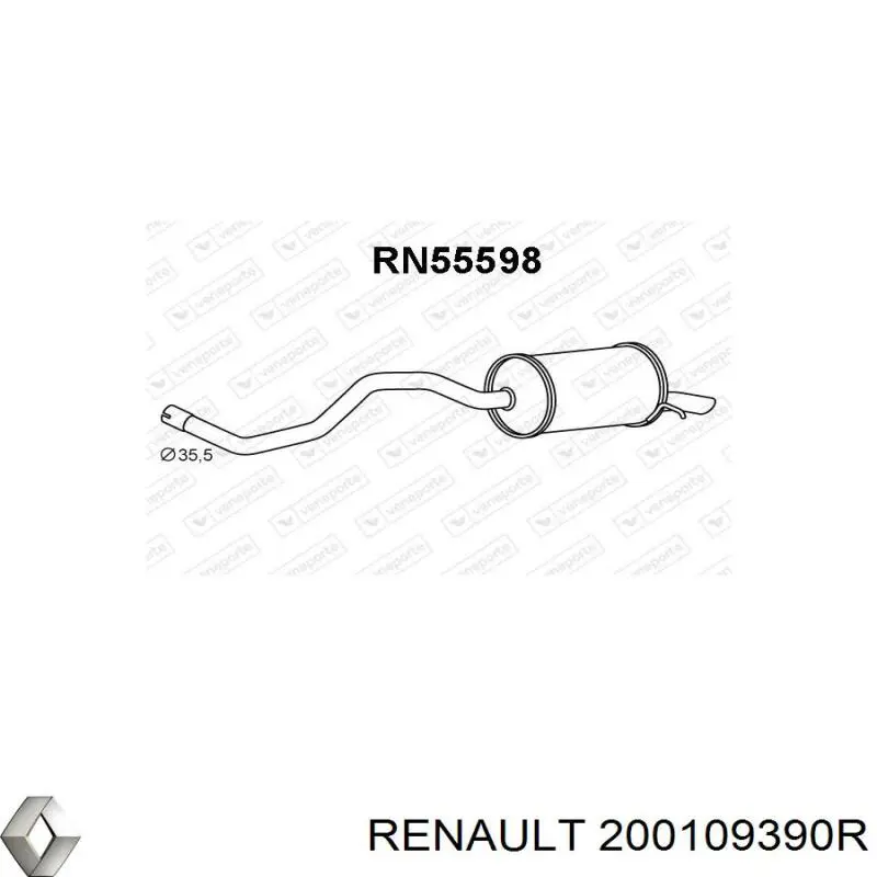 200109390R Renault (RVI) Выхлопная труба