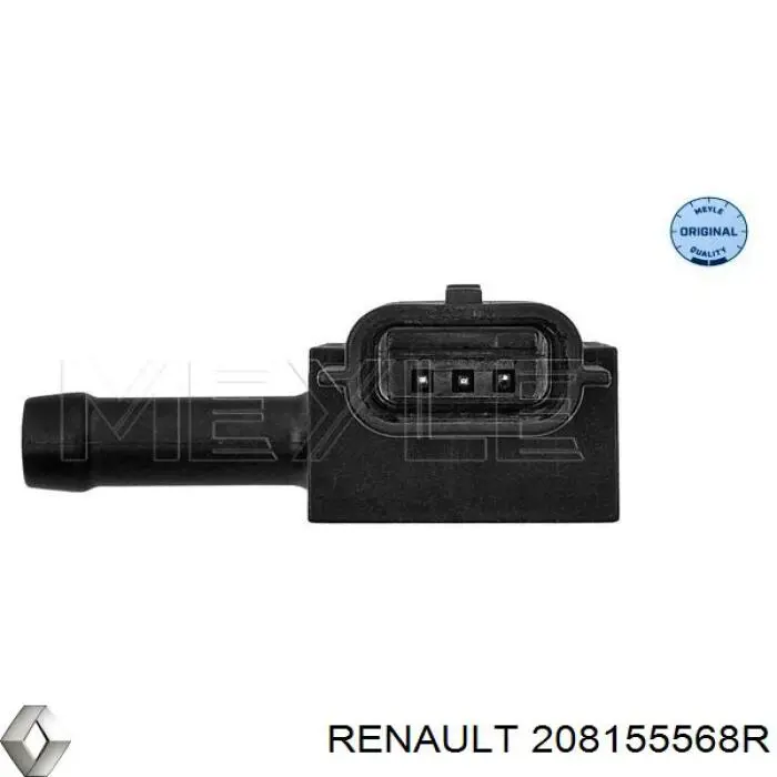 208155568R Renault (RVI) sensor de pressão dos gases de escape
