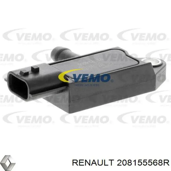 Sensor De Presion De Escape 208155568R Renault (RVI)