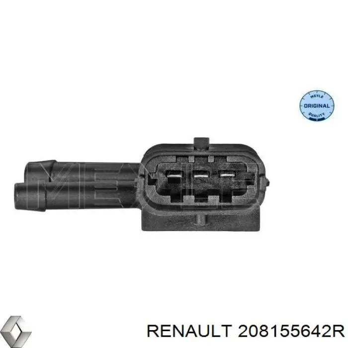 208155642R Renault (RVI) sensor de pressão dos gases de escape