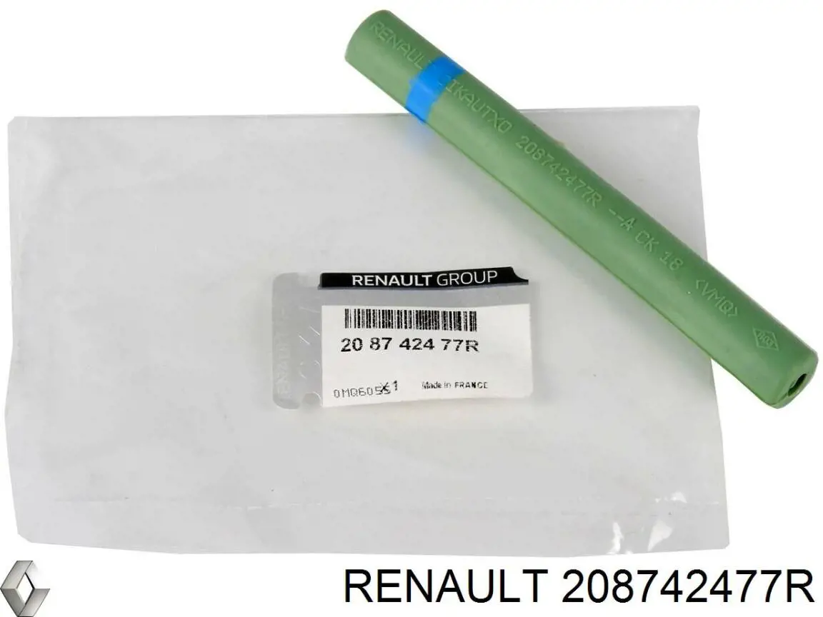 208742477R Renault (RVI) cano derivado do sistema de recirculação dos gases de escape egr