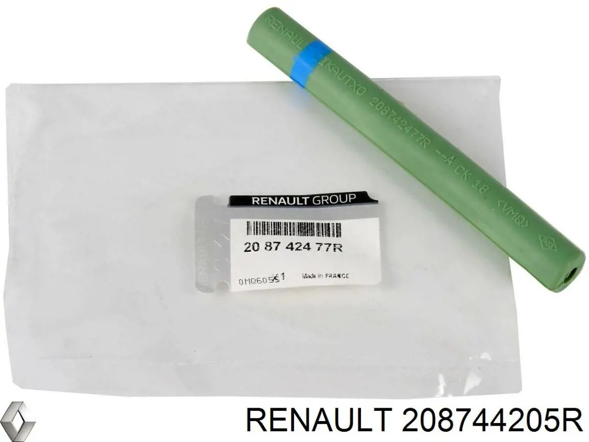 208744205R Renault (RVI) tubo de sensor de pressão dos gases de escape