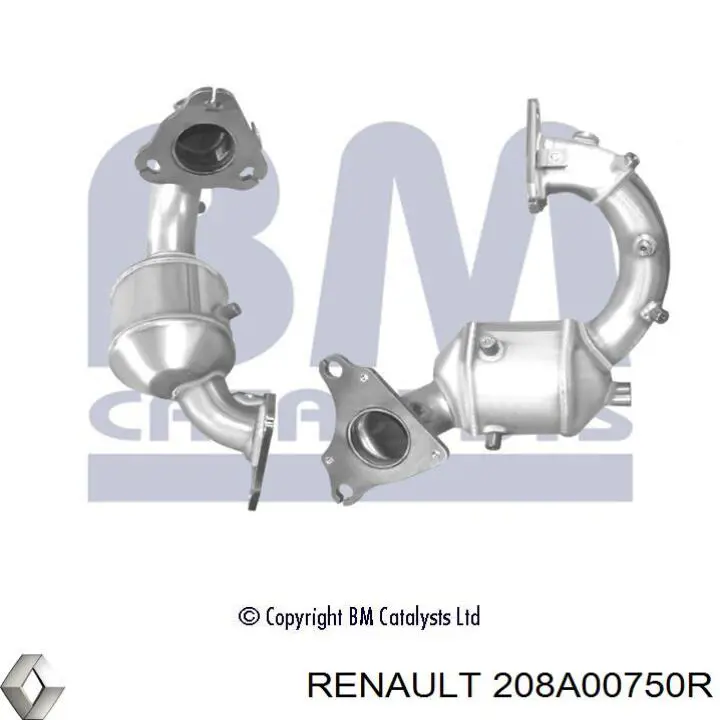 Купить 208A00750R Renault (RVI) Преобразователь отработавших газов
