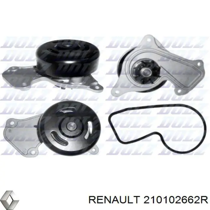 Помпа водяная (насос) охлаждения Renault (RVI) 210102662R