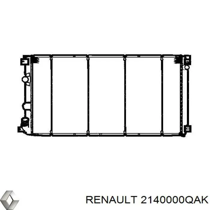 2140000QAK Renault (RVI) радиатор