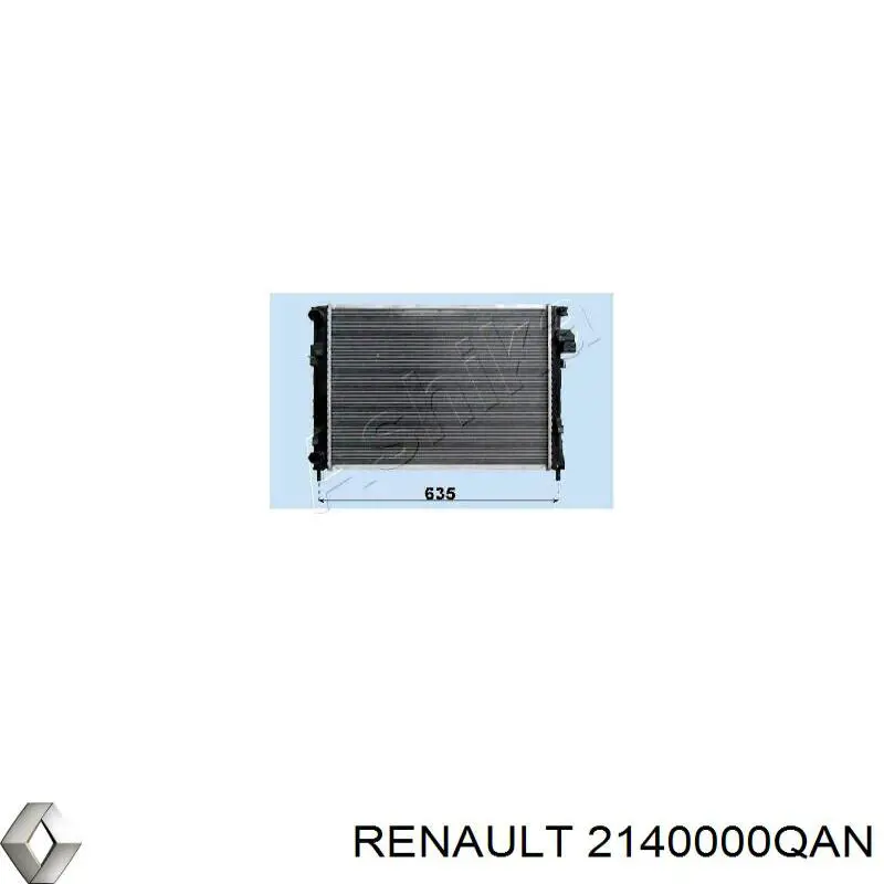 Купить 2140000QAN Renault (RVI) Радиатор водяной