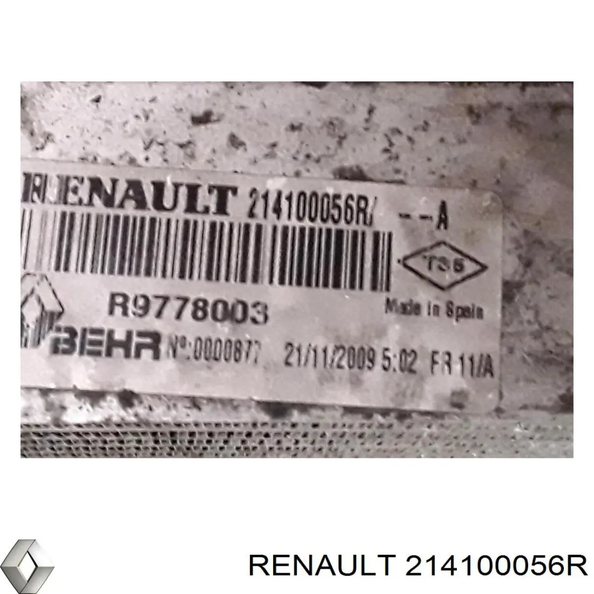 Купить 214100056R Renault (RVI) Радиатор водяной