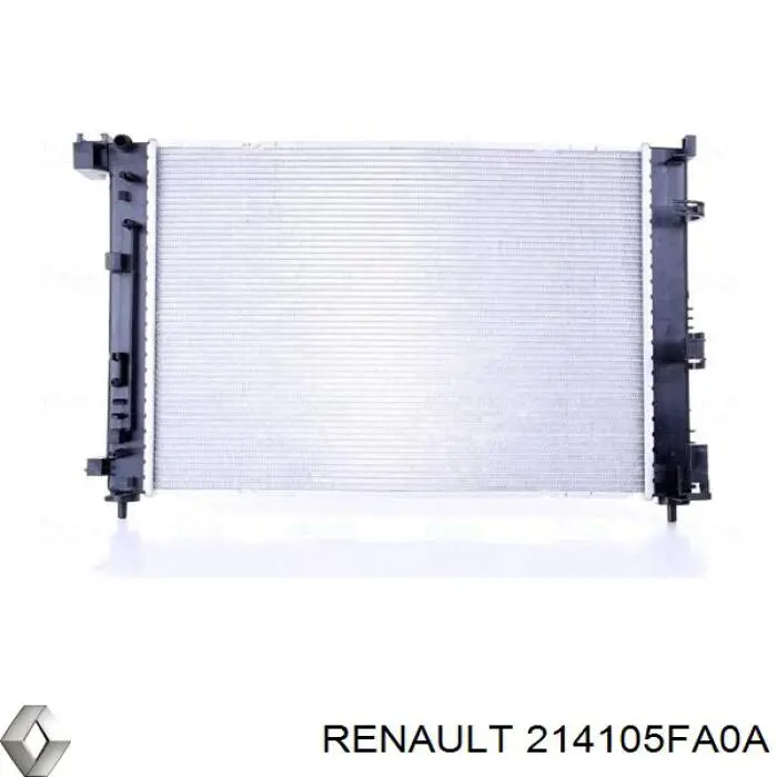 214105FA0A Renault (RVI) radiador de esfriamento de motor