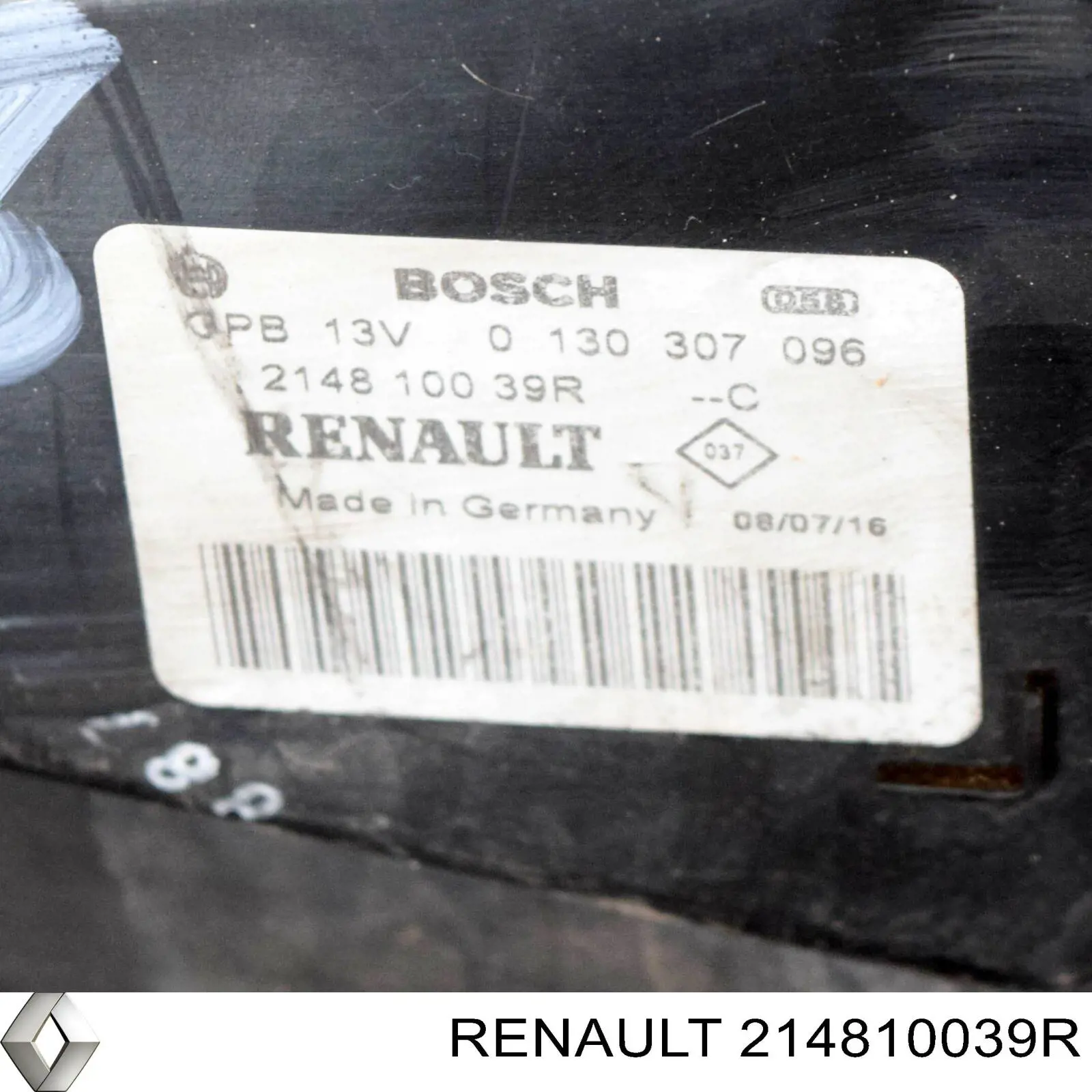 Ventilador elétrico de esfriamento montado (motor + roda de aletas) para Renault Laguna III BT0, BT1