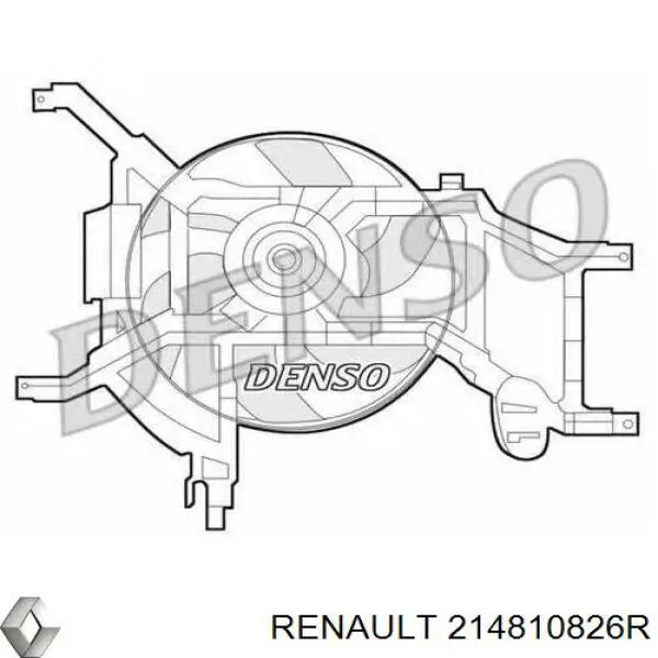 Электровентилятор охлаждения 214810826R Renault (RVI)