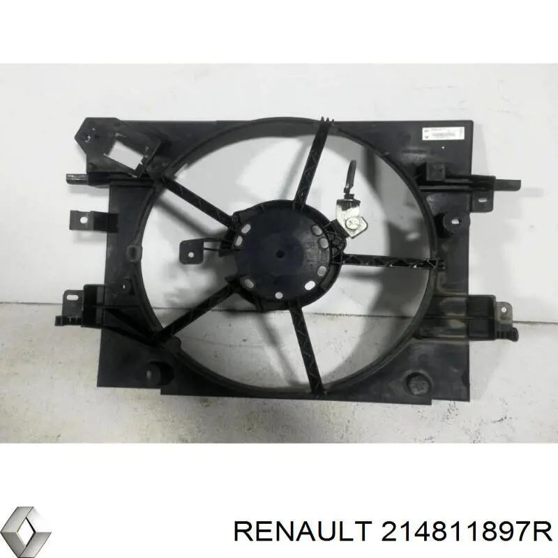 214811897r Renault (RVI) difusor do radiador de esfriamento, montado com motor e roda de aletas